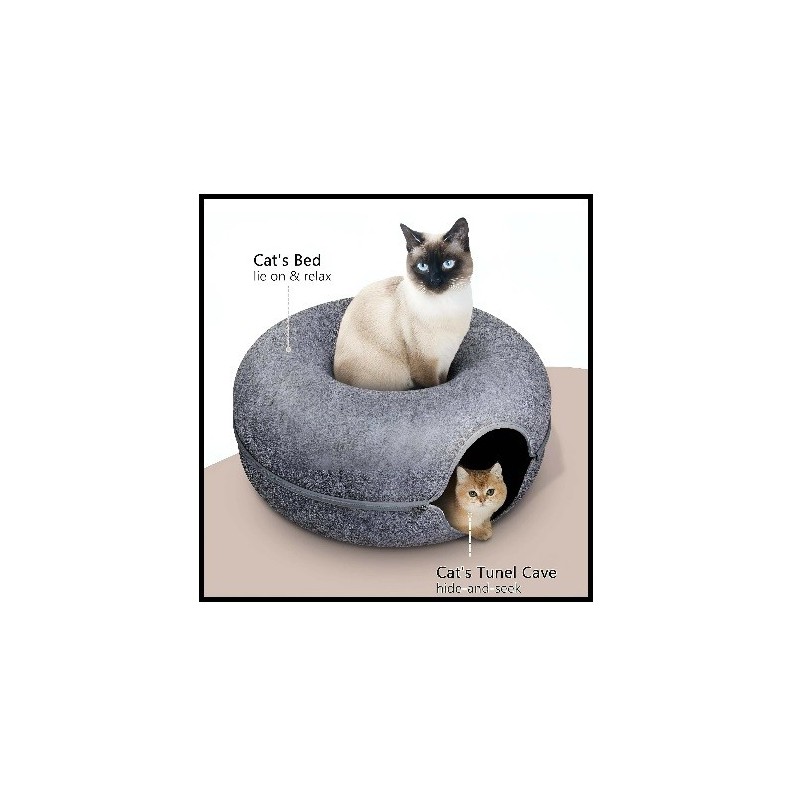 CUEVA DONA P/GATO CHICA GRIS OXFORD
