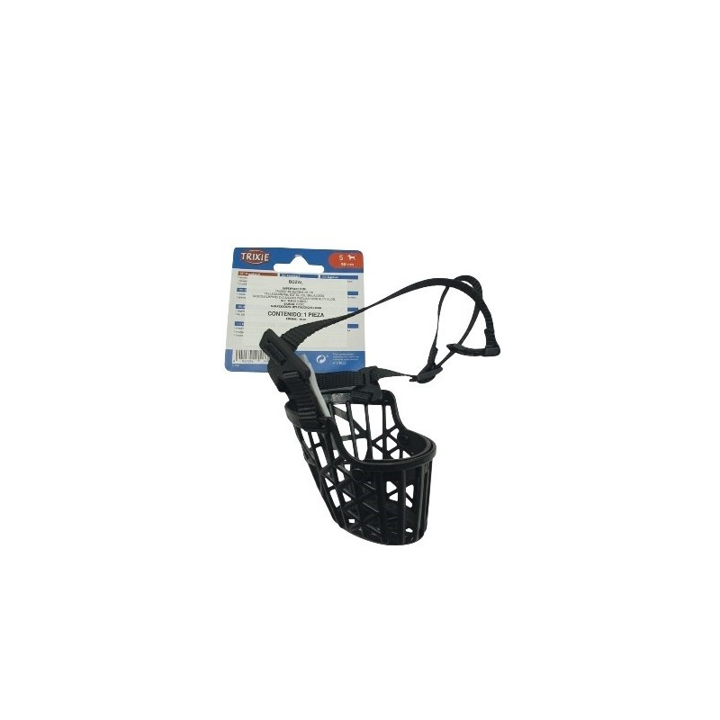 BOZAL PLASTICO TRIXIE S 18CM.