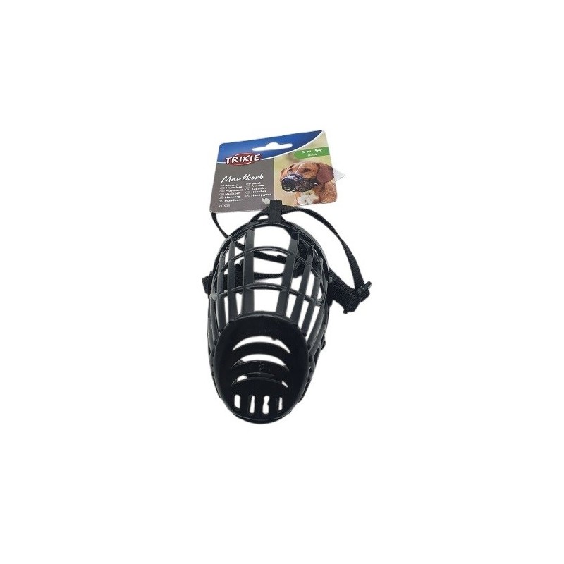 BOZAL PLASTICO TRIXIE S-M 22CM.