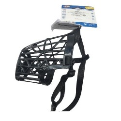 BOZAL PLASTICO TRIXIE M-L 26CM.