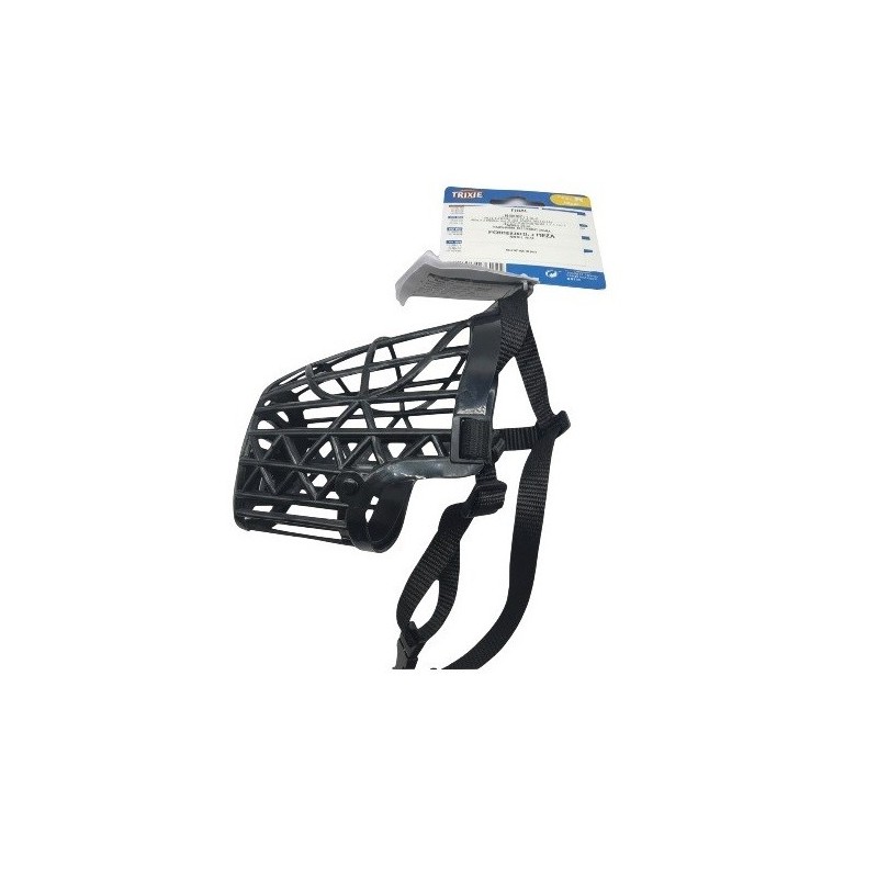 BOZAL PLASTICO TRIXIE M-L 26CM.