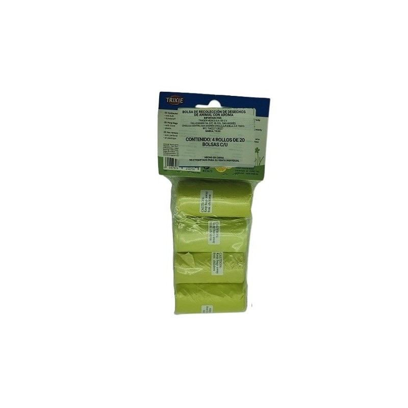 BOLSA SANITARIA CON AROMA 4 ROLLOS