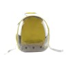 MOCHILA TRANSPARENTE P/MASCOTAS AMARILLA