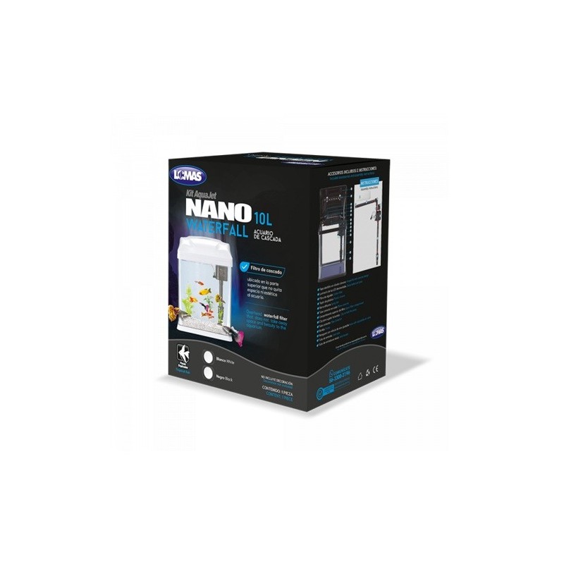 KIT NANO ACUARIO BLANCO C/LUZ LED 10L.