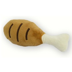 FLUFFY CHUMS JUGUETE DE PELUCHE CON SONIDO PIERNA DE POLLO 17.5CM.
