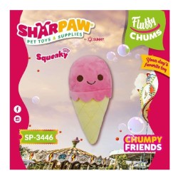 FLUFFY CHUMS JUGUETE DE PELUCHE CON SONIDO CONO DE NIEVE 21CM