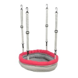 CAMA COLGANTE SUAVE CON BORREGA P/ROEDORES