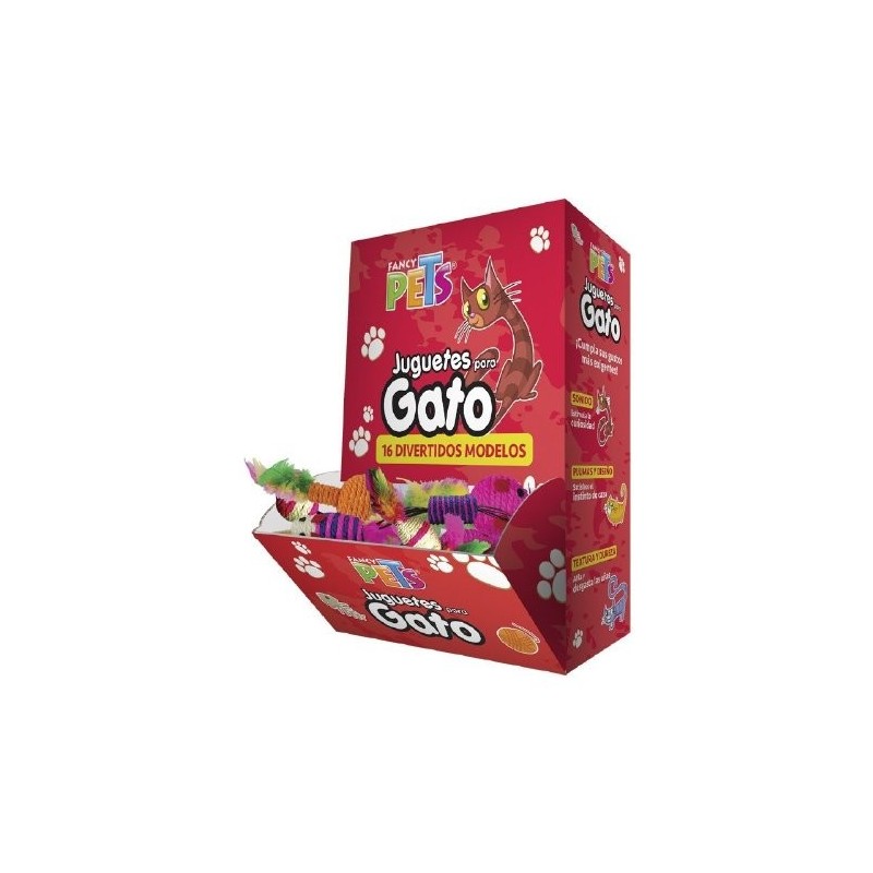 CAJA C/48 JUGUETES P/GATO