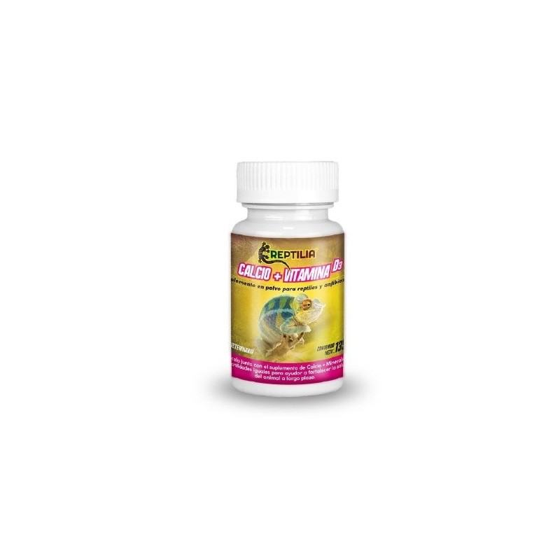 CALCIO CON VITAMINA D3 120GRS P/REPTILES