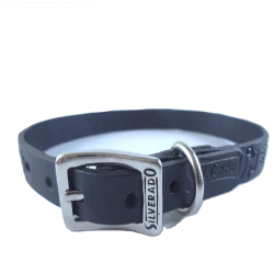 COLLAR PIEL GRABADO 1CM T12 NEGRO