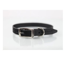 COLLAR PIEL LISO 2CM T14 NEGRO