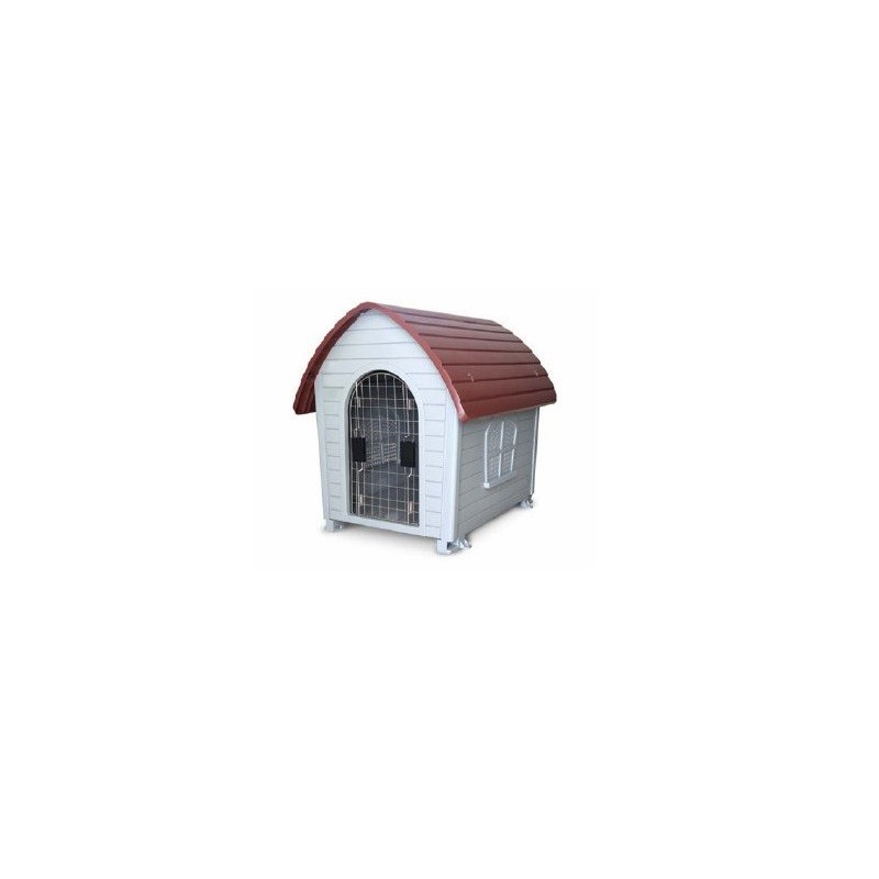 CASA P/MASCOTA DE TEJA ROJA CON PUERTA CH.