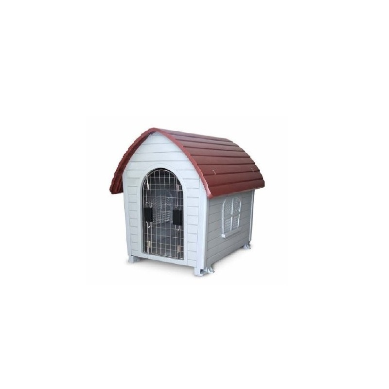 CASA P/MASCOTA DE TEJA ROJA CON PUERTA GDE.