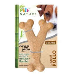 JUGUETE HUESO TRIPLE DE BAMBU GDE T/P