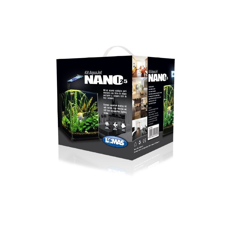 ACUARIO NANO CUBO 18 LTS.