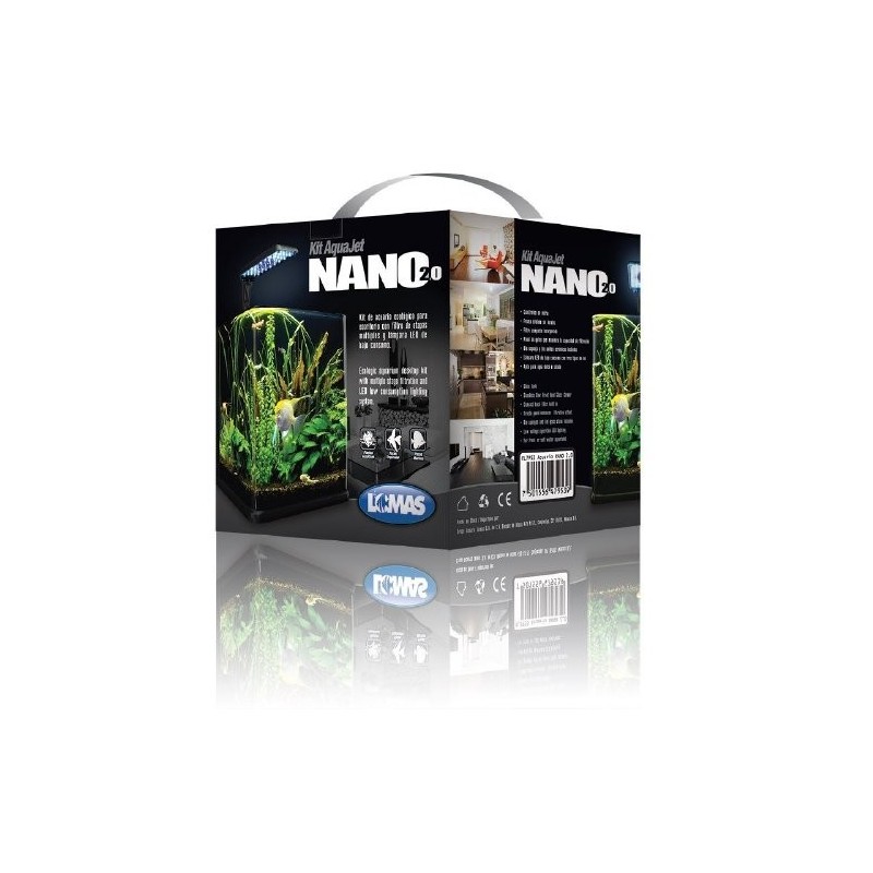 ACUARIO NANO CUBO 9 LTS.