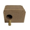 NIDO MEDIANO CAJA DE MADERA PARA AGAPORNI 26X18X18 CMS