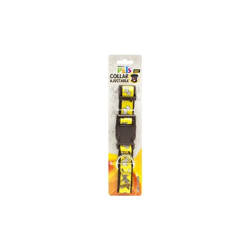 COLLAR NYLON C/LISTON BORDADO GDE