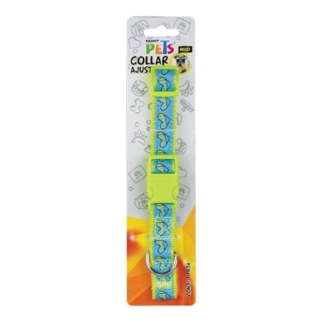 COLLAR NYLON CON LISTON BORDADO MED