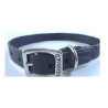 COLLAR PIEL GRABADO 1CM T14 NEGRO
