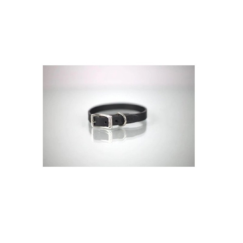 COLLAR PIEL LISO 1CM. T8 NEGRO