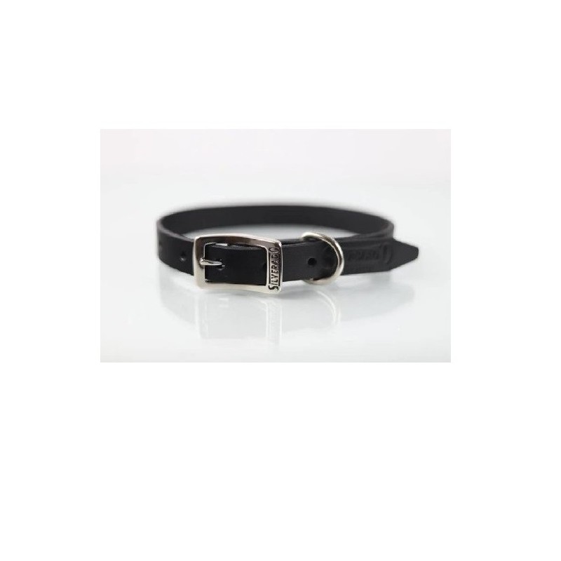 COLLAR PIEL LISO 2CM T12 NEGRO