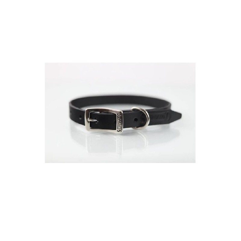COLLAR PIEL LISO 2CM T14 NEGRO
