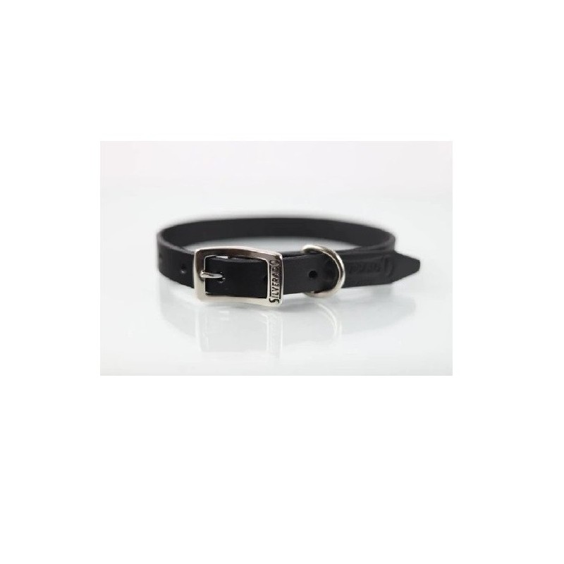 COLLAR PIEL LISO 2CM T16 NEGRO
