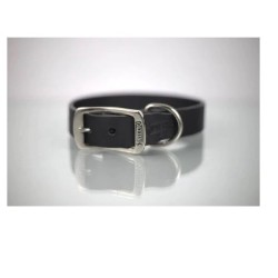 COLLAR PIEL LISO 3CM T20 NEGRO