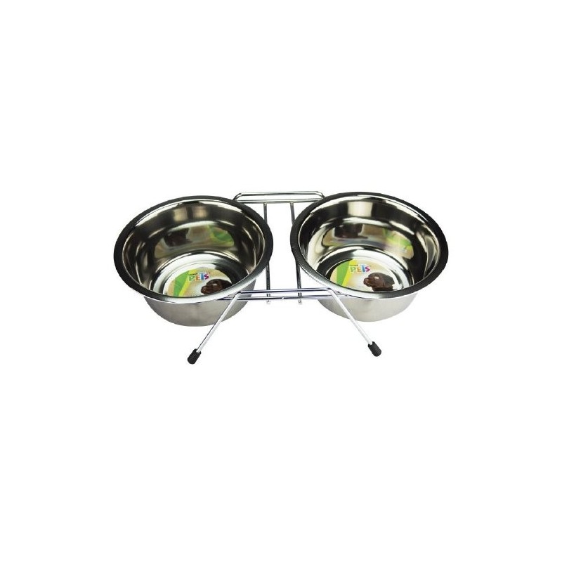 COMEDERO DOBLE C/2 PLATOS A.I. 32OZ