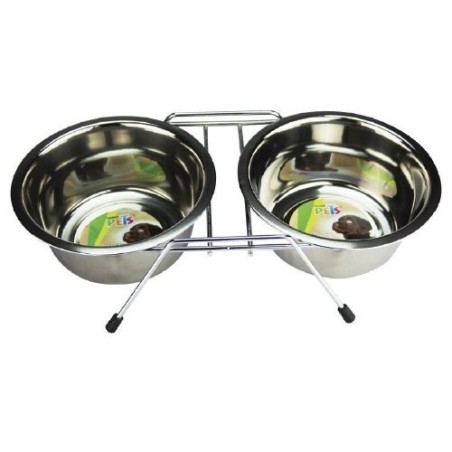 COMEDERO DOBLE C/2 PLATOS A.I. 32OZ
