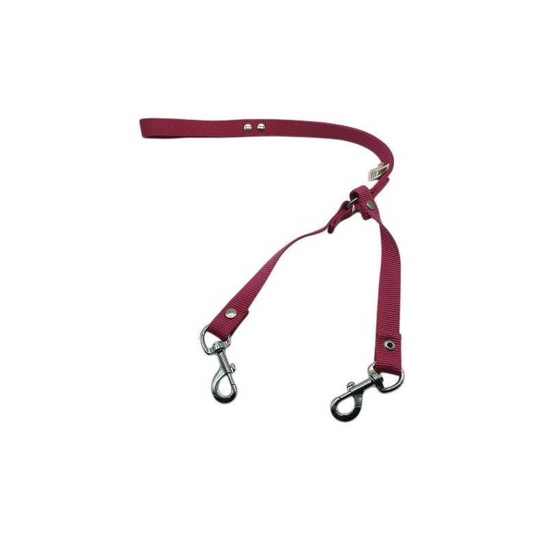 CORREA NYLON 2.5 CM GRANDE PARA 2 PERROS