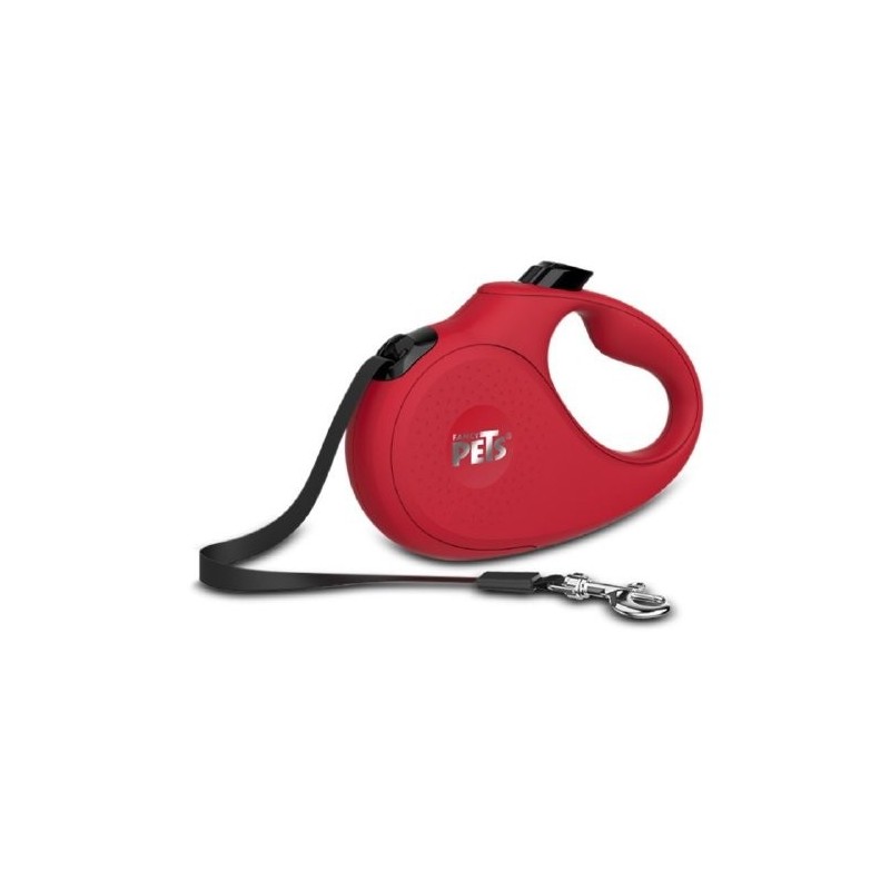 CORREA RETRACTIL 5 MTS MED ROJA
