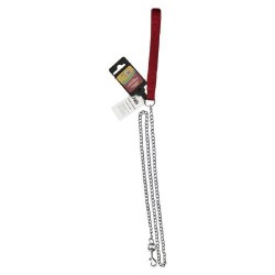 CORREA ROJA C/CADENA MET (2.0 MM) 120CM