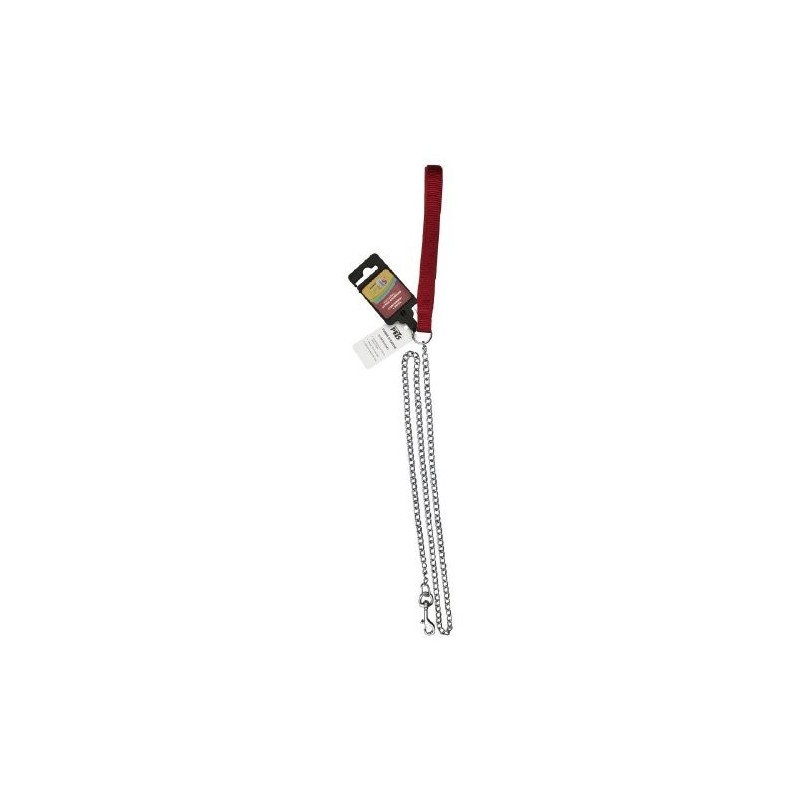 CORREA ROJA C/CADENA MET (2.0 MM) 120CM