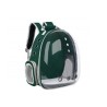 MOCHILA TRANSP SIN BURBUJA TRANSPARENTE VERDE