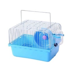 JAULA HAMSTER EQ. C/ASA AZUL 24X27CM