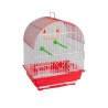 JAULA AVES CURVA 30X23X39CM ROJA