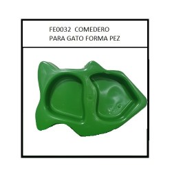 COMEDERO P/GATO EN FORMA DE PEZ