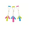 TINNY CHUMS HILO C/3 CHUPONES C/CASCABEL 45CM