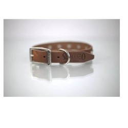 COLLAR PIEL C/ESTOPEROLES 1CM T10 PIEL