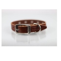 COLLAR PIEL C/ESTOPEROLES 2CM T12 PIEL
