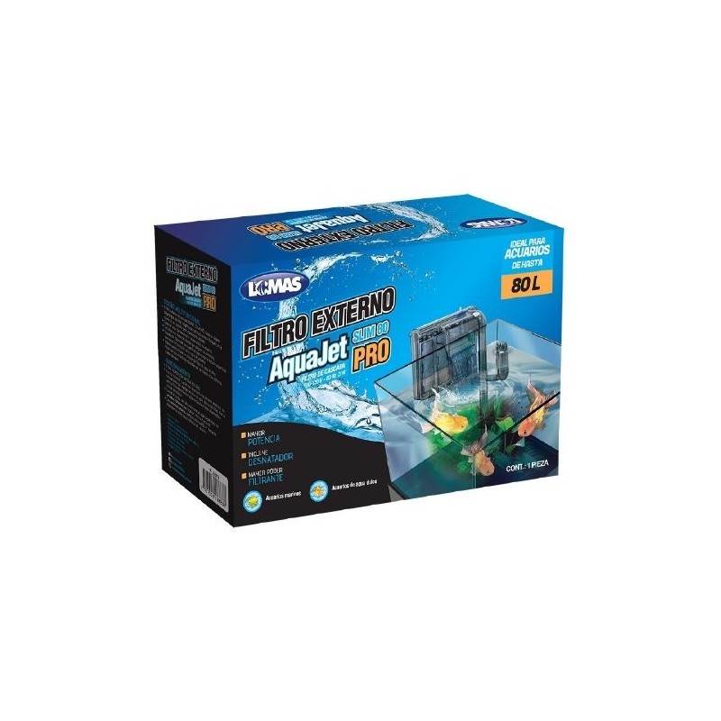 FILTRO CASCADA AQUAJET SLIM PRO 80L.